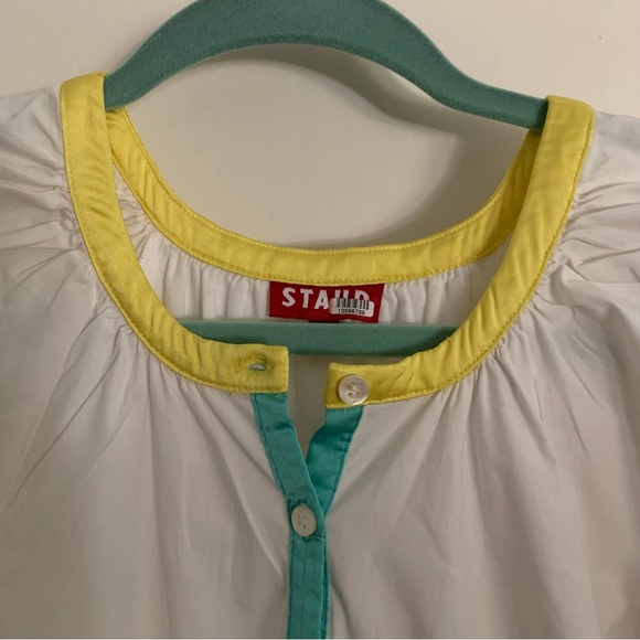 Staud Demi Button-Front Dress with Piping Size 2 - Picture 5 of 8